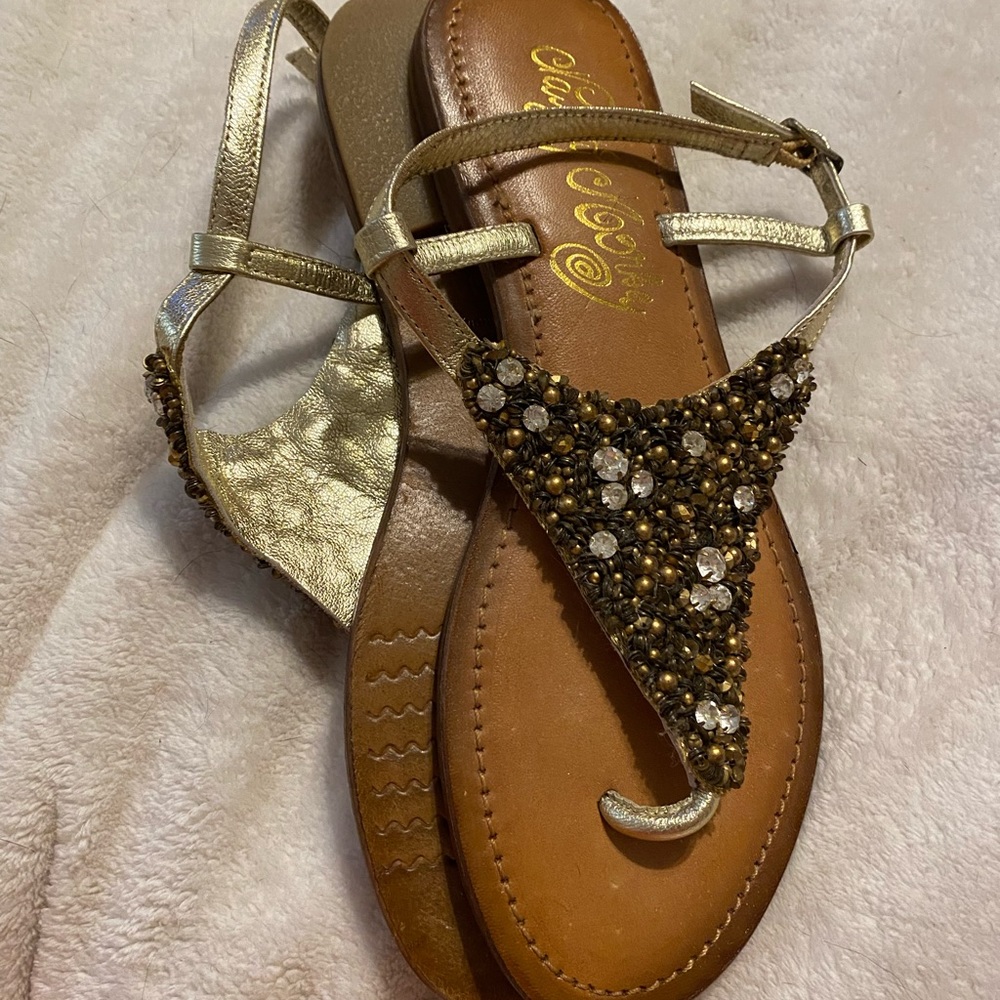 naughty Monkey sandals  GUC 8.5 like new